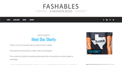 Desktop Screenshot of fashables.com
