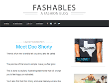 Tablet Screenshot of fashables.com